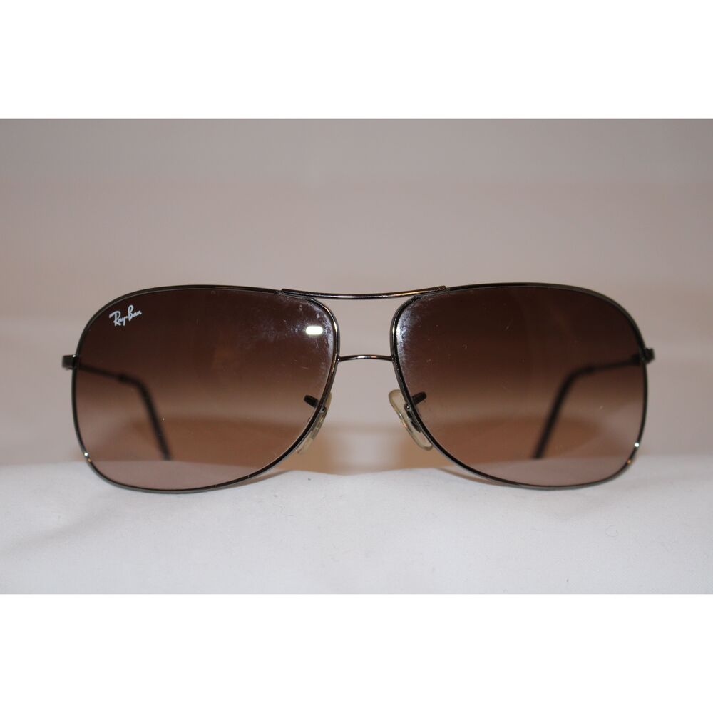 Ray-Ban Unisex Gradient Brown Metal Aviator Sunglasses